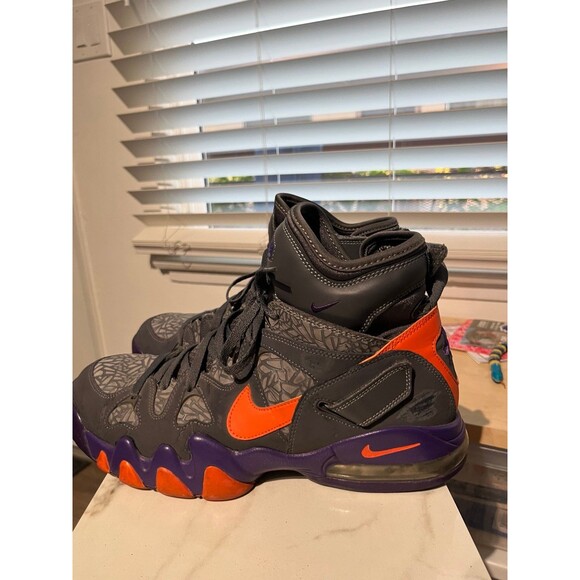 NIKE 2012 AIR 2 STRONG 555104 001 BARKLEY GREY FORCE MAX PENNY ZOOM FLIGHT V - Picture 8 of 8